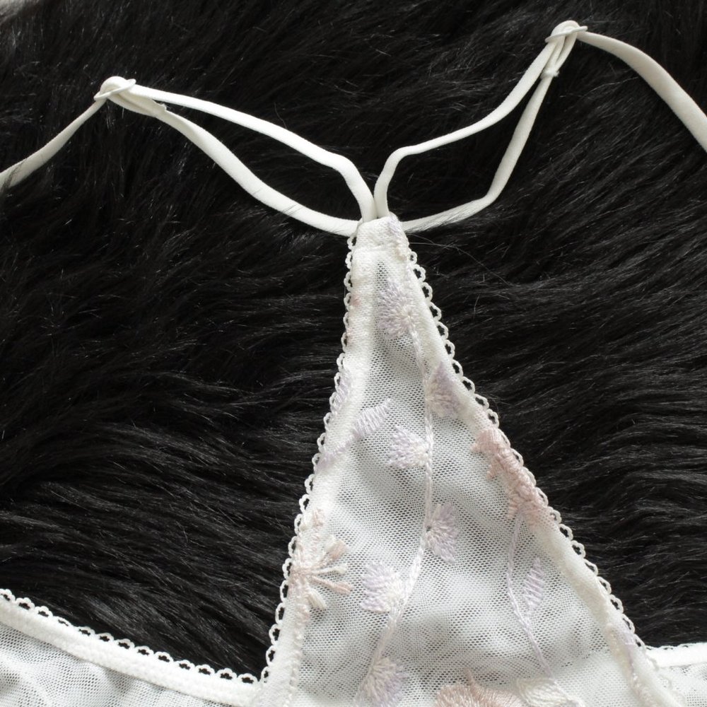 Free People So Into You Embroidered Bra White S - Picture 7 of 7